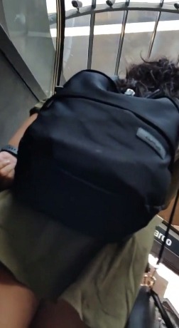 Sexy bold Indian girl Upskirt in shopping mall